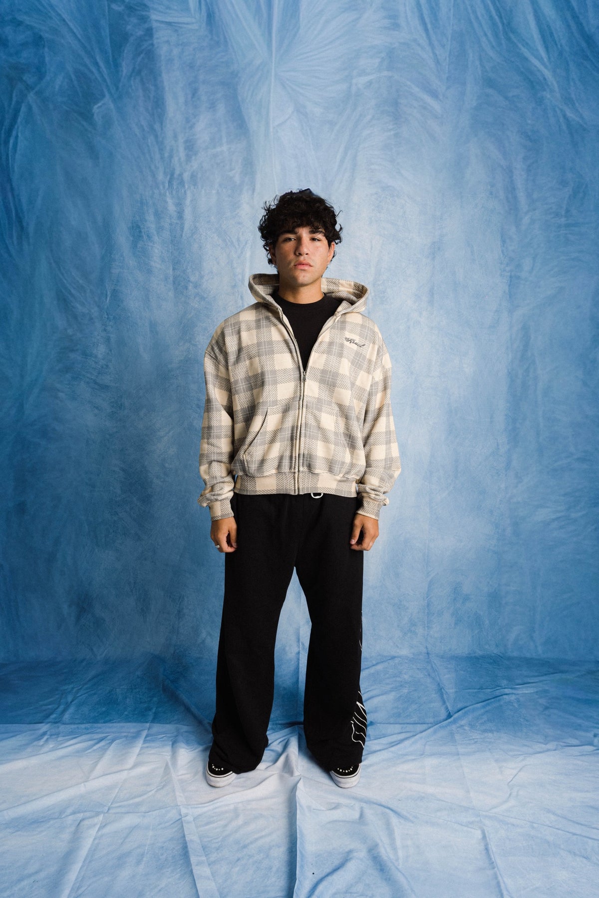 KRUEL "BTG" PLAID HOODIE