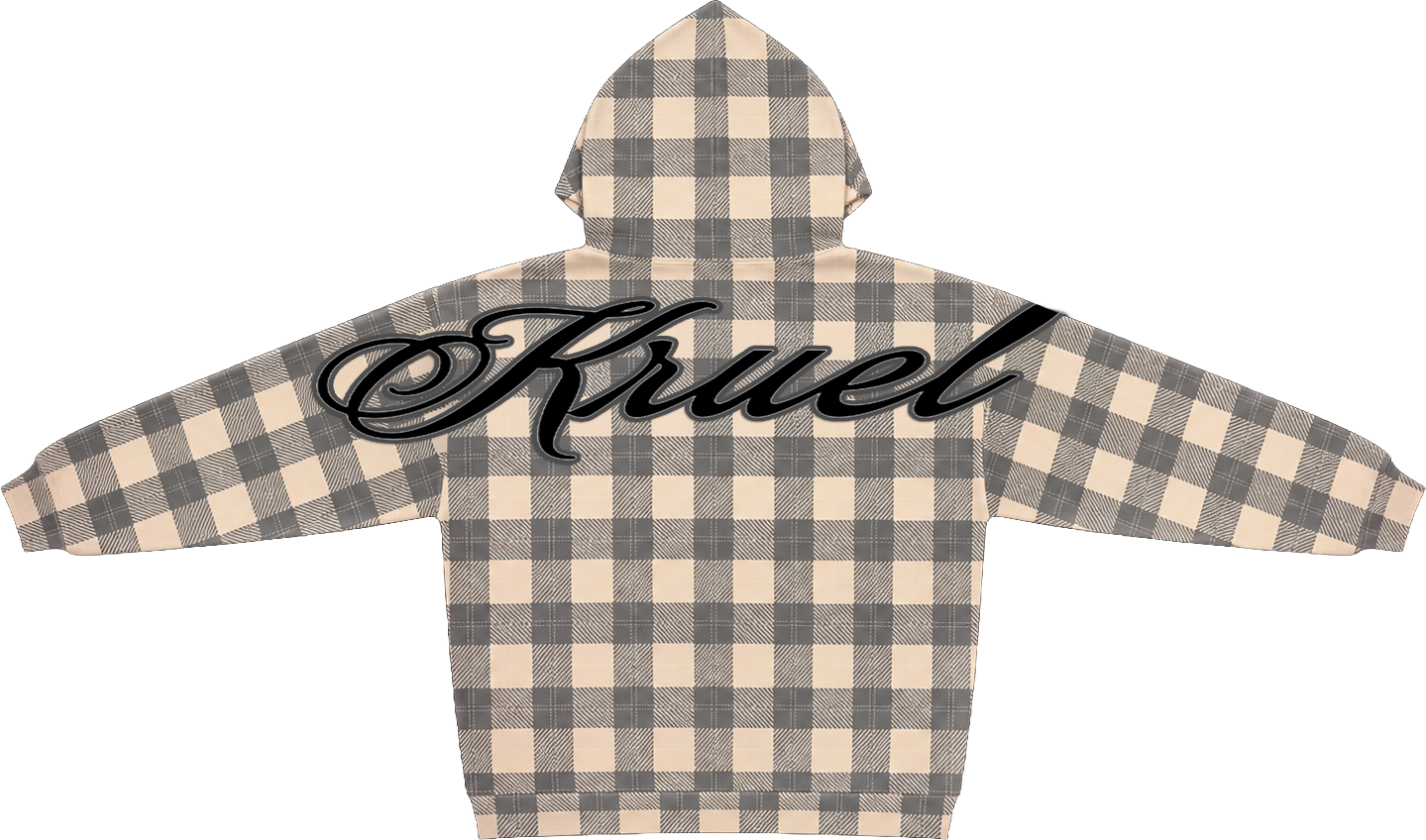 KRUEL "BTG" PLAID HOODIE
