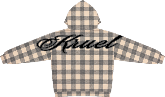 KRUEL "BTG" PLAID HOODIE
