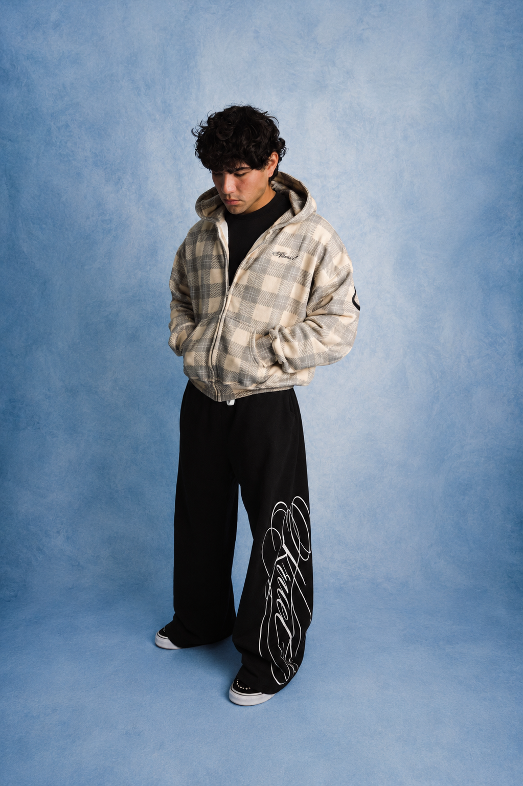 KRUEL "BTG" PLAID HOODIE